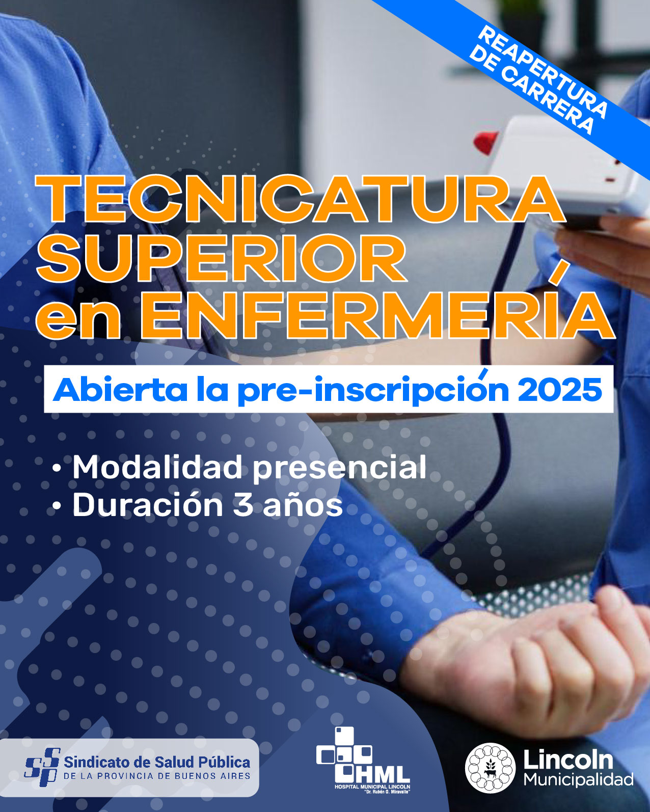 Reabre la carrera de Enfermería en Lincoln