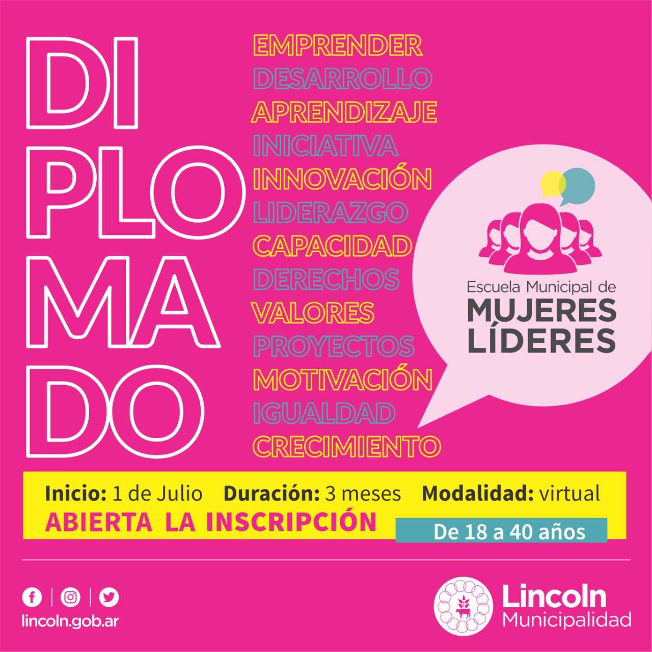 Abre la inscripción para el Diplomado en Liderazgo Social