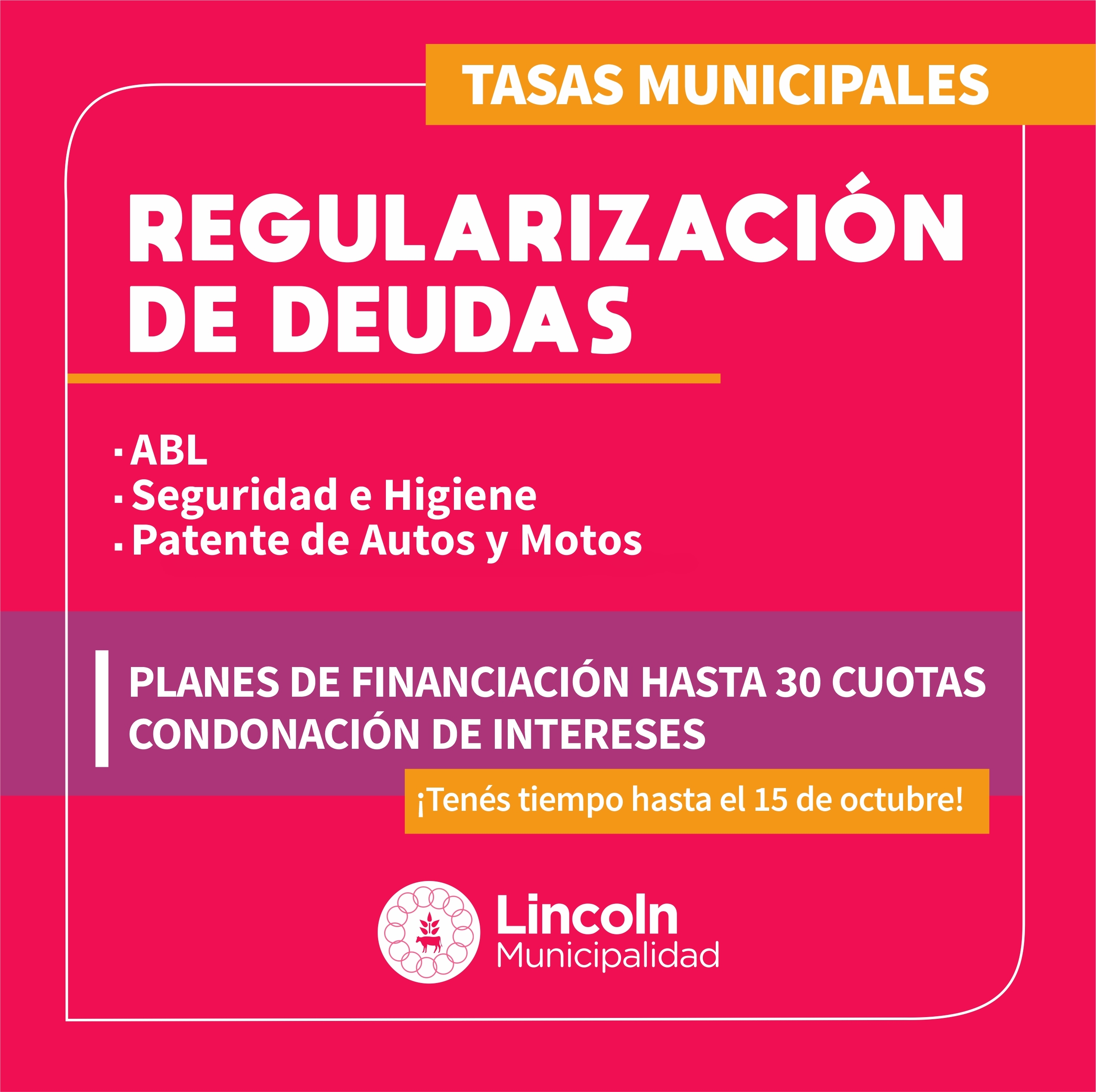 Se extiende el plazo para regularizar deudas en tasas municipales