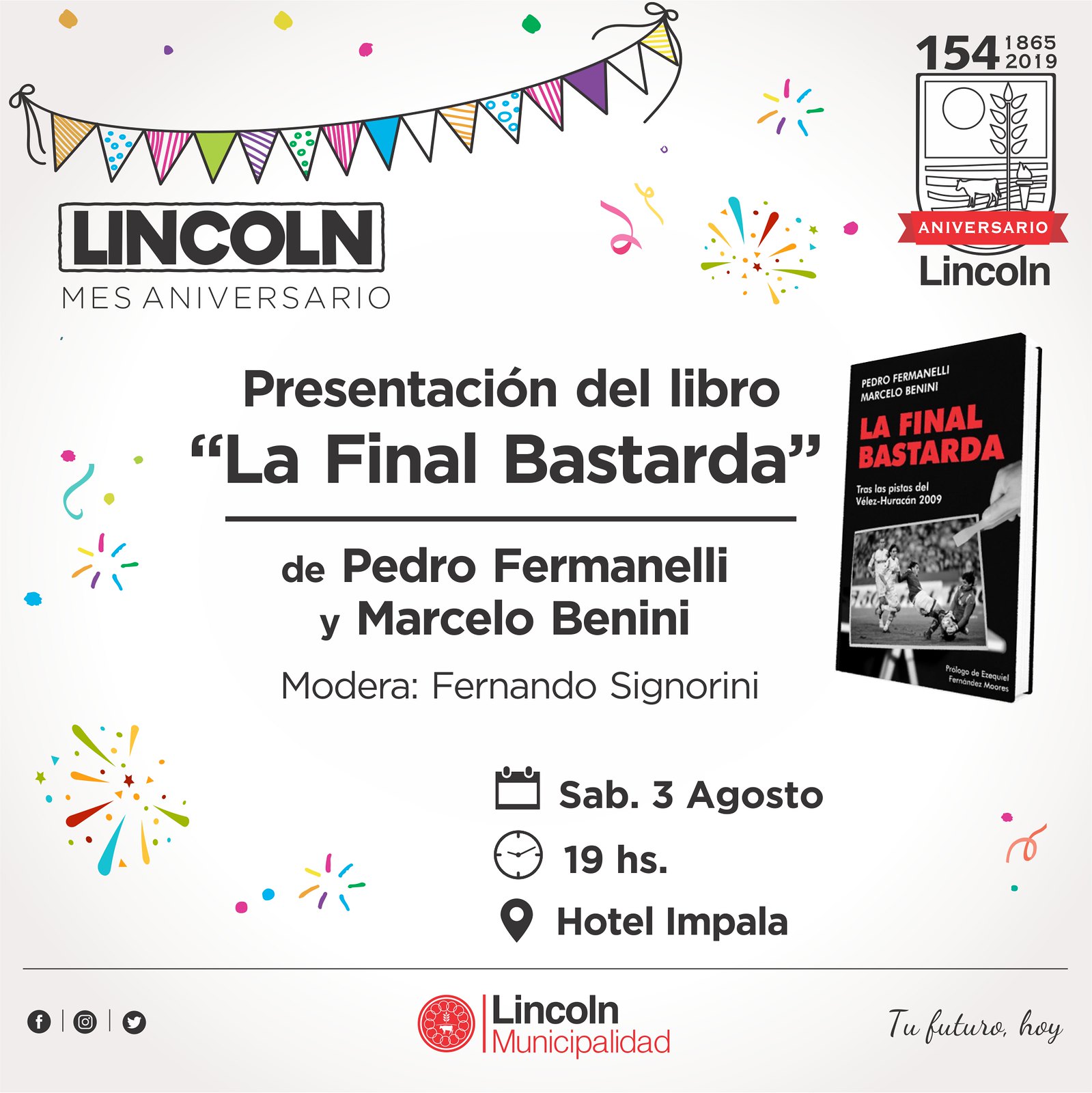 Se presenta “La Final Bastarda”, el libro del periodista linqueño Pedro Fermanelli