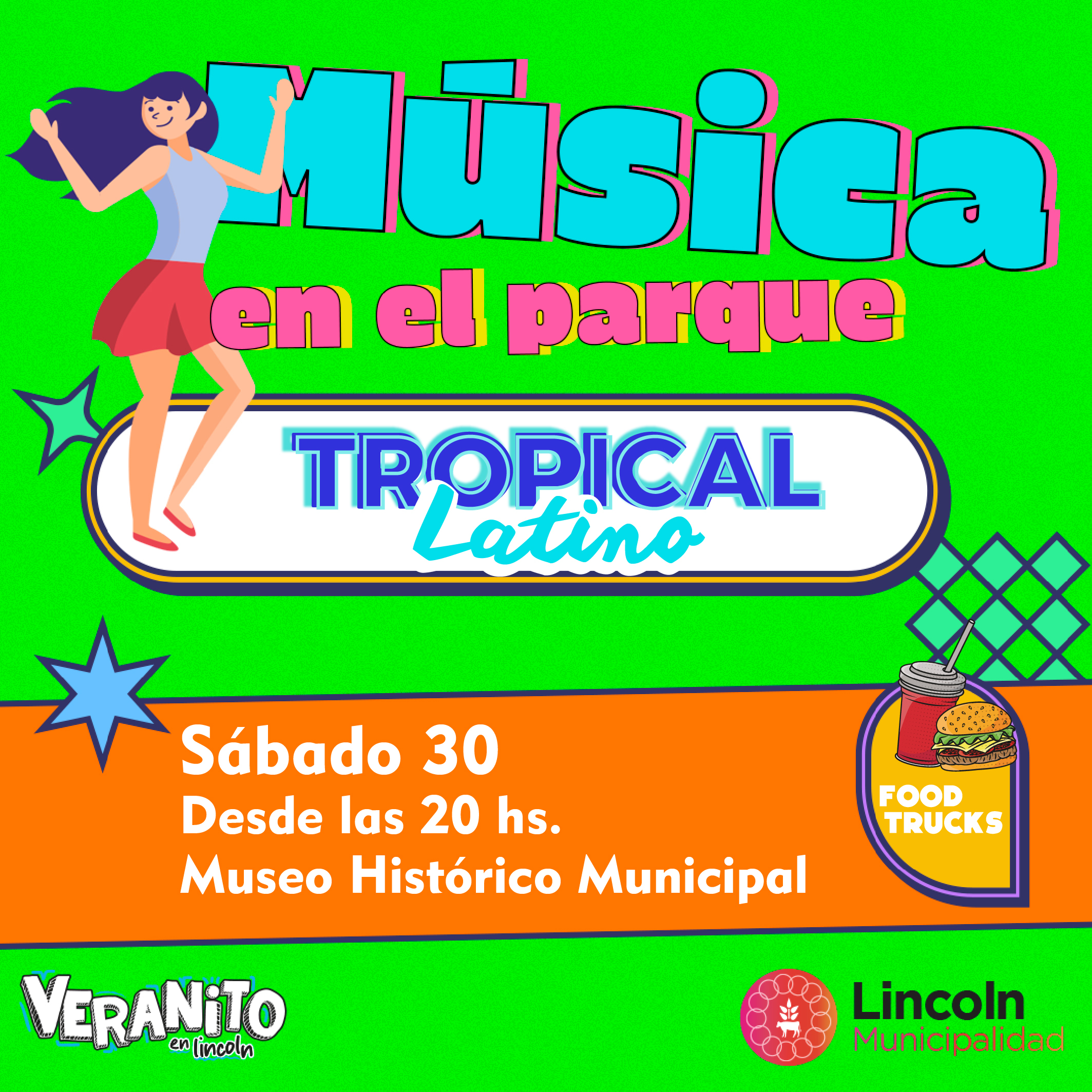 Música “tropi-latina” en el Parque San Martín