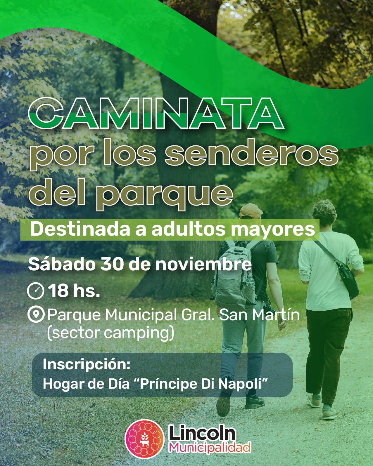 Caminata 4k por los senderos del Parque San Martín