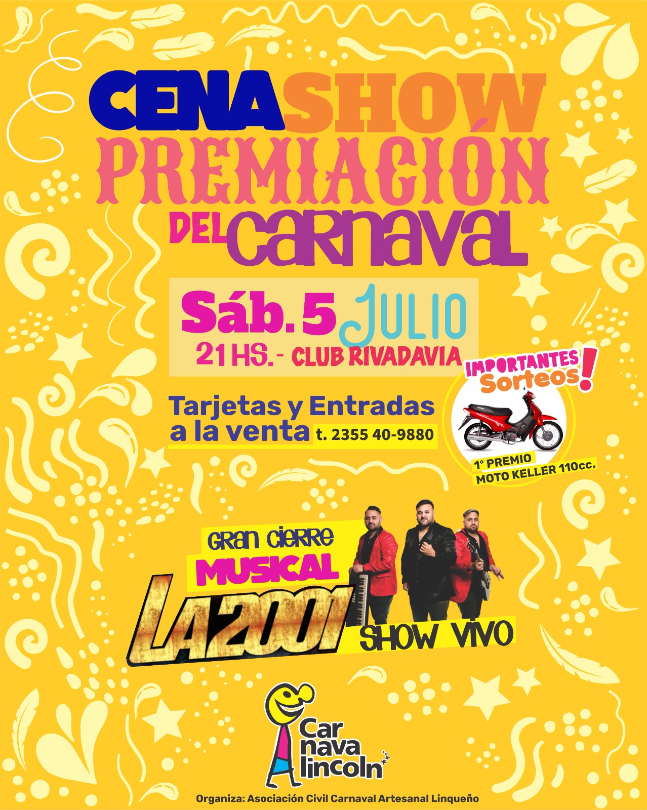 Se viene la cena de premiación “Carnavalincoln 2025”