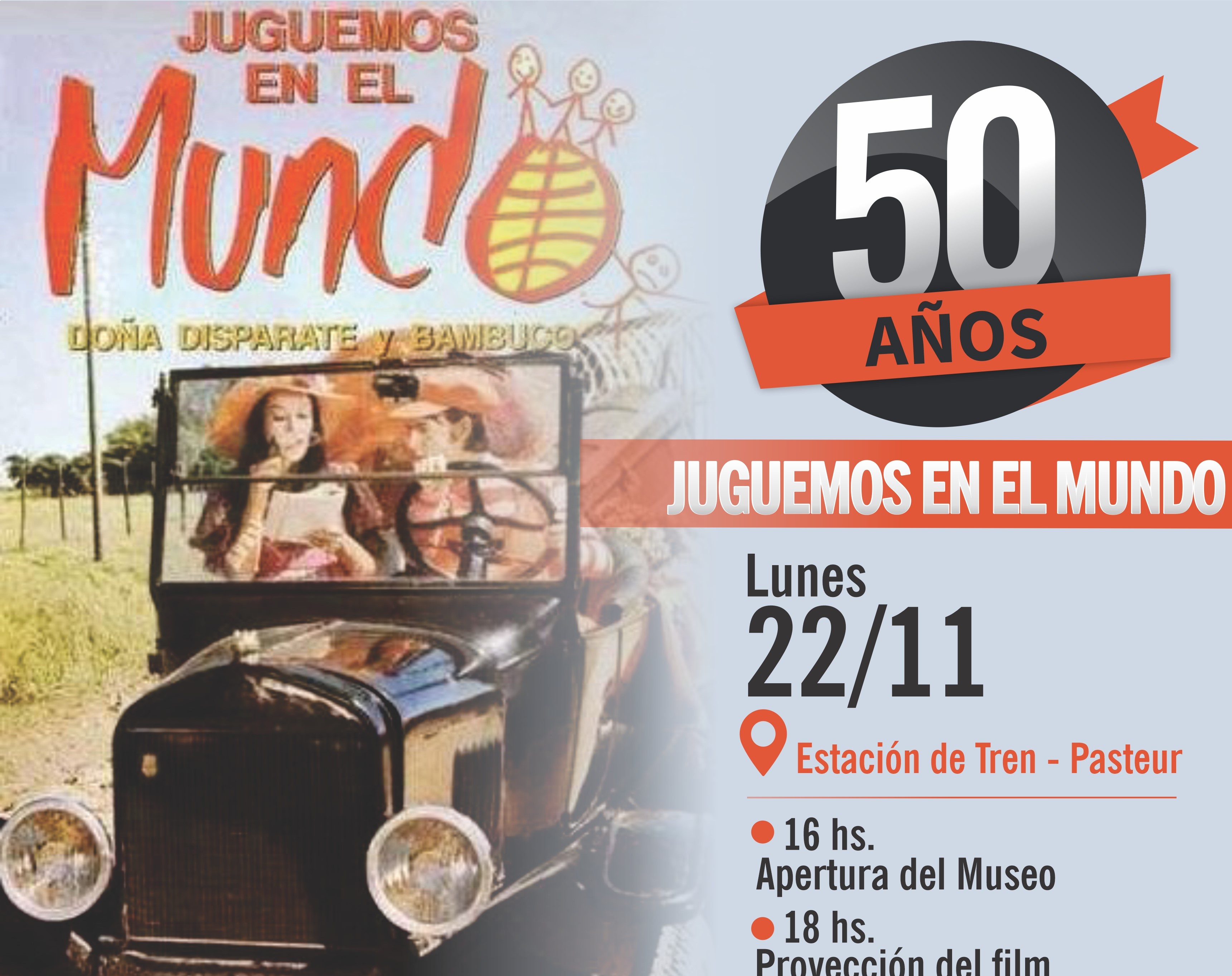 Pasteur celebra los 50 años de la película “Juguemos en el mundo”