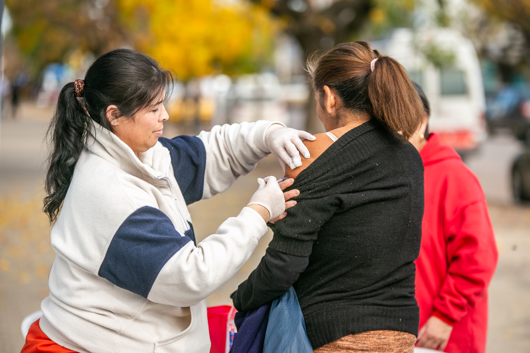 Este sábado, puesto móvil en Plaza Rivadavia para vacunación antigripal