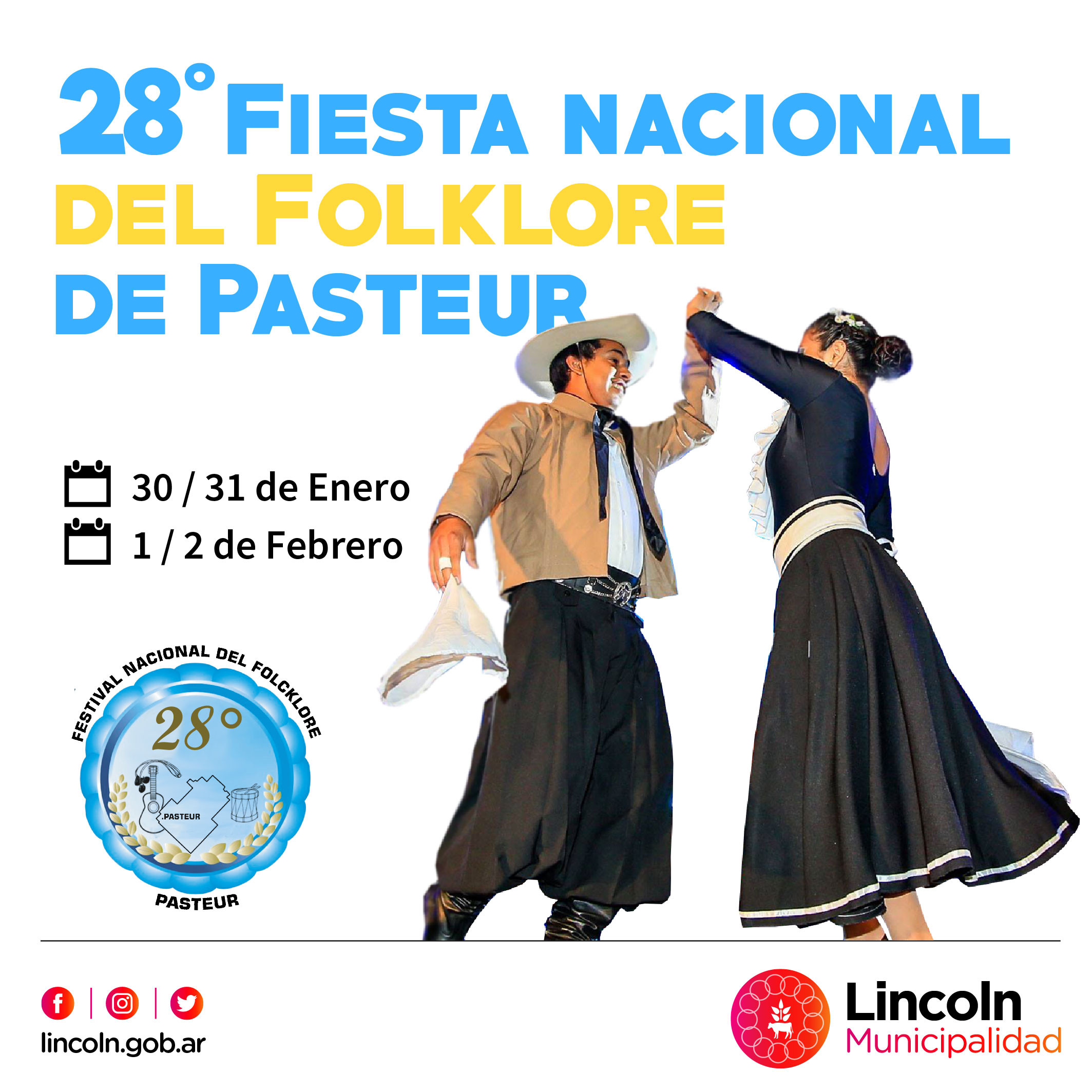 Mañana comienza el 28° Festival Nacional del Folklore