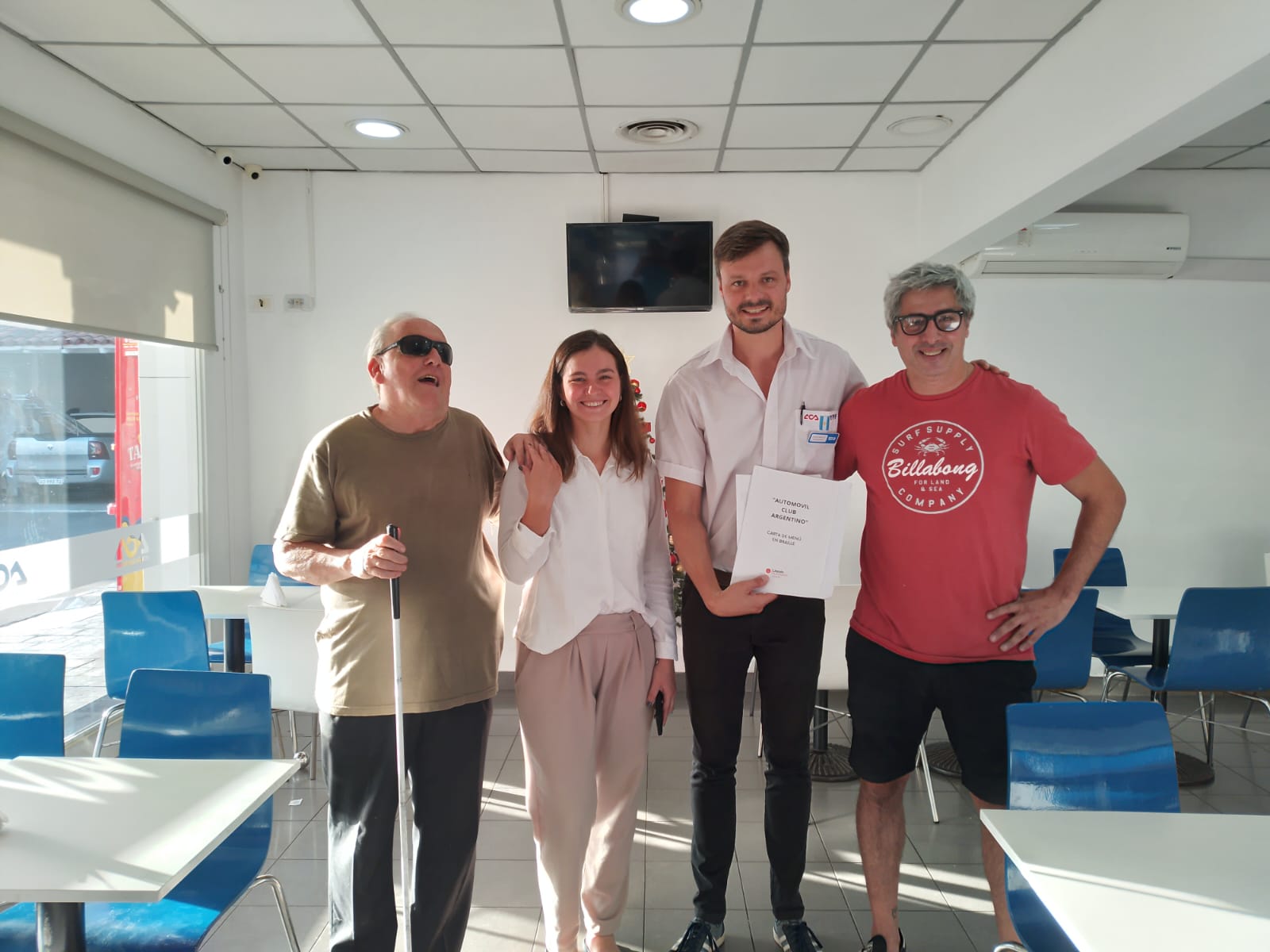 El Automóvil Club Argentino se sumó a la iniciativa "Carta Menú Braille"