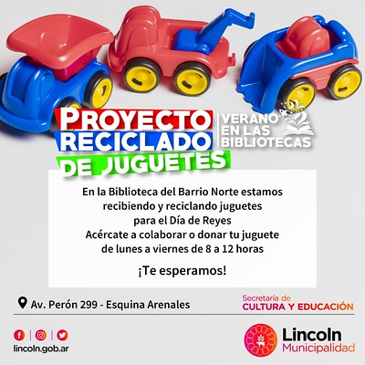 Invitación para participar del proyecto “Reciclado de Juguetes”