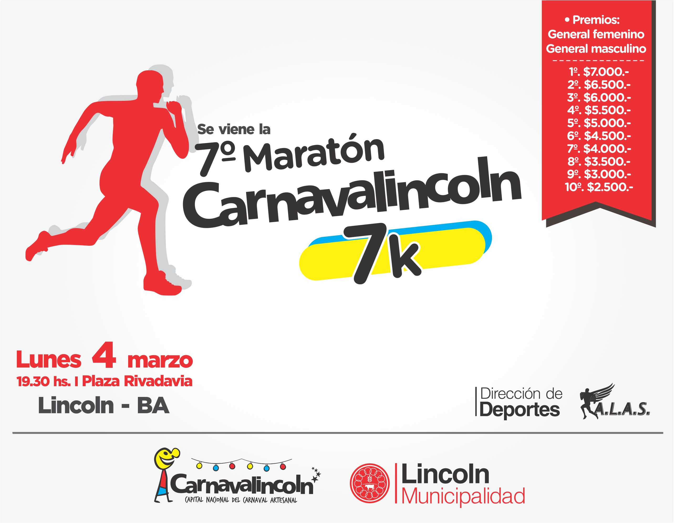 El 4 de marzo, se corre la maratón del Carnaval