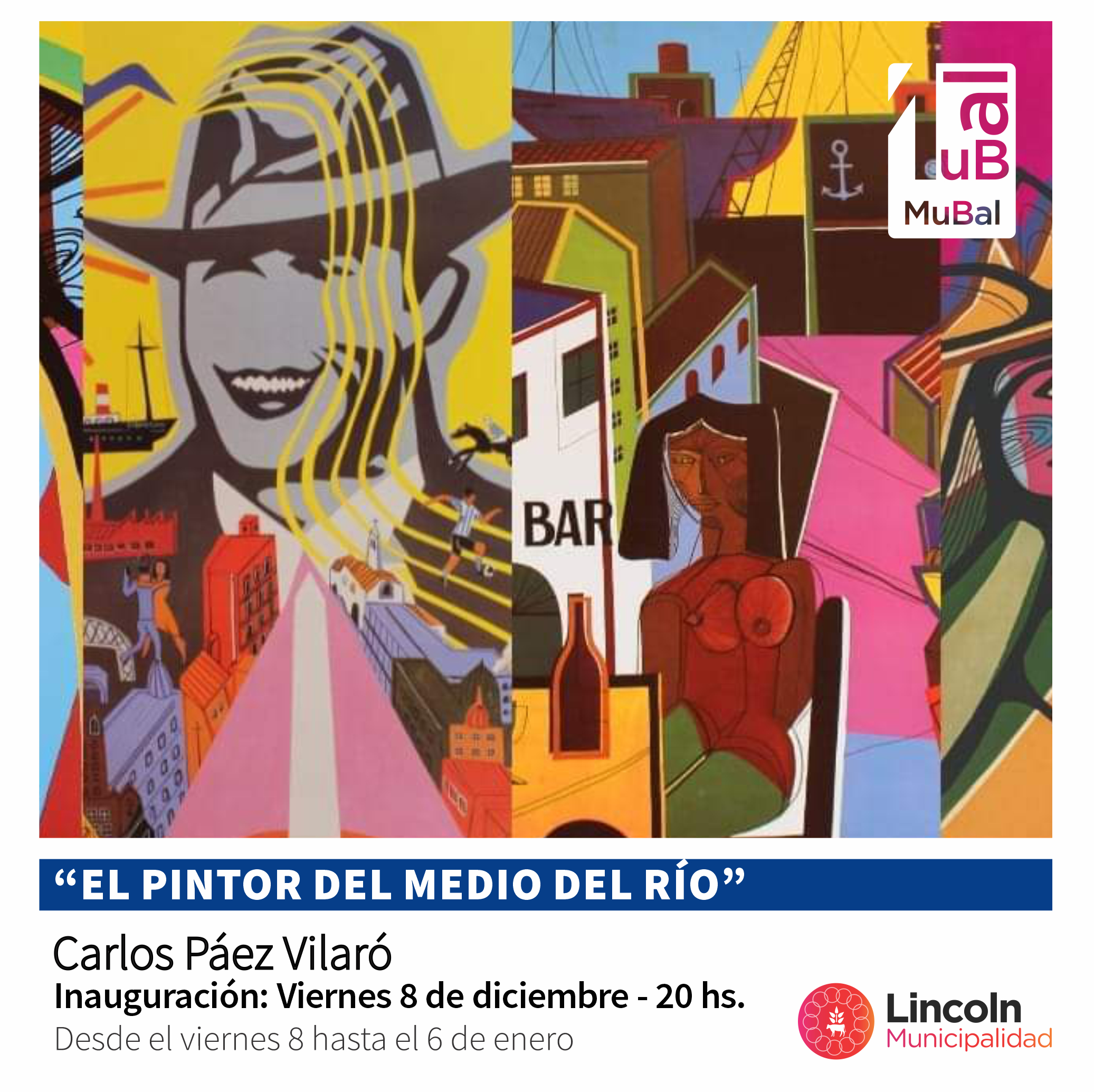 Lincoln expone la obra del artista uruguayo Carlos Páez Vilaró