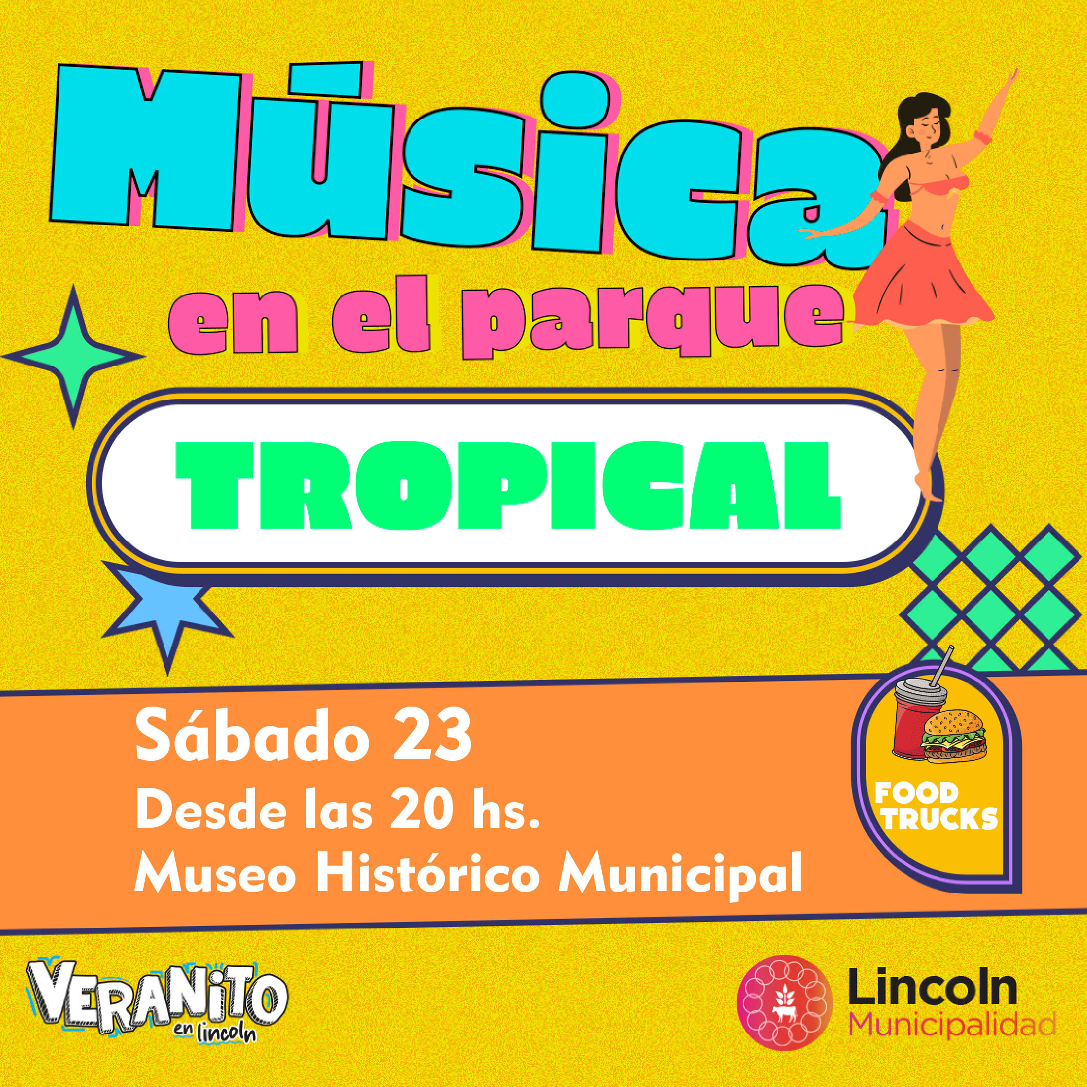 Sábado para bailar al ritmo de la cumbia en el Parque