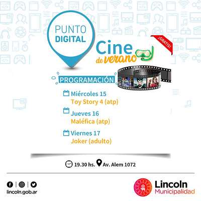 Cine de verano en el Punto Digital