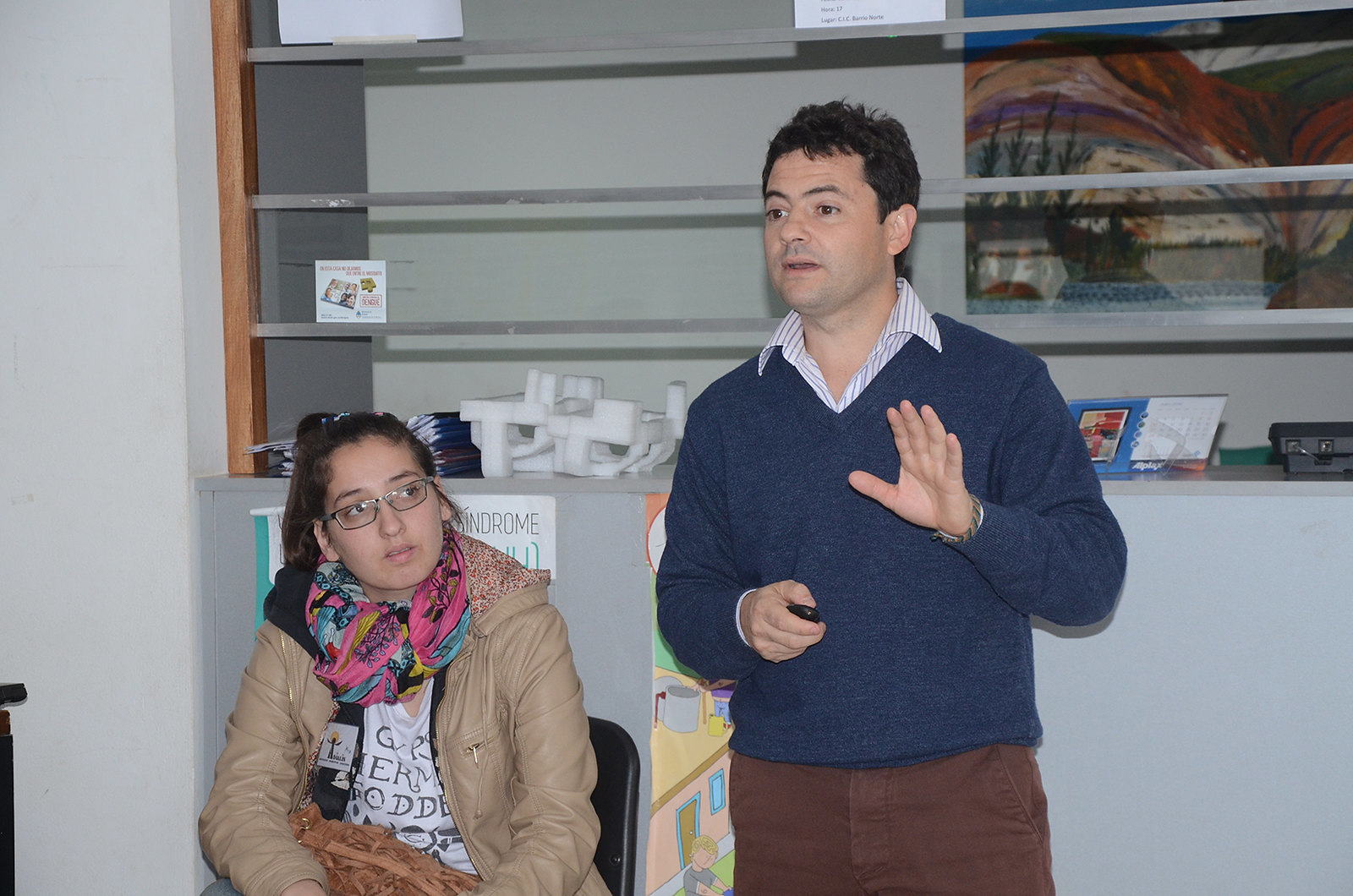 Charla informativa sobre Diabetes en el barrio Plaza España