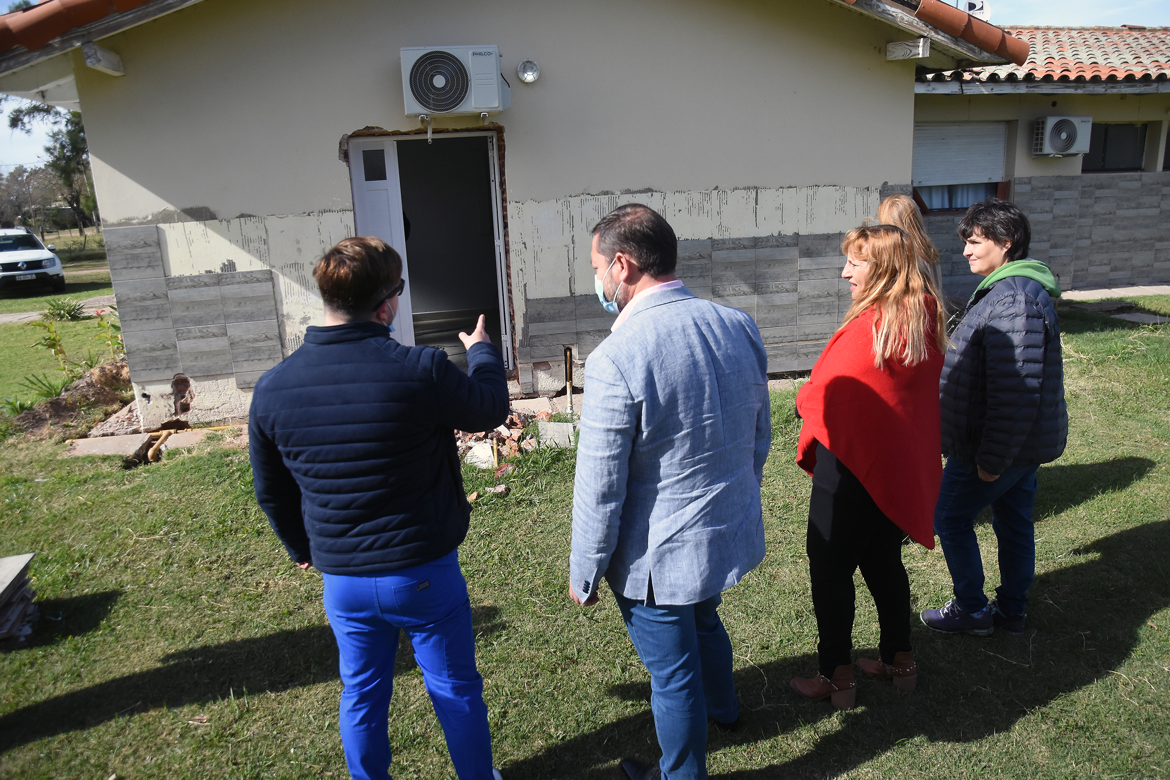 Serenal supervisó el avance de las obras en la Unidad Sanitaria de Bayauca