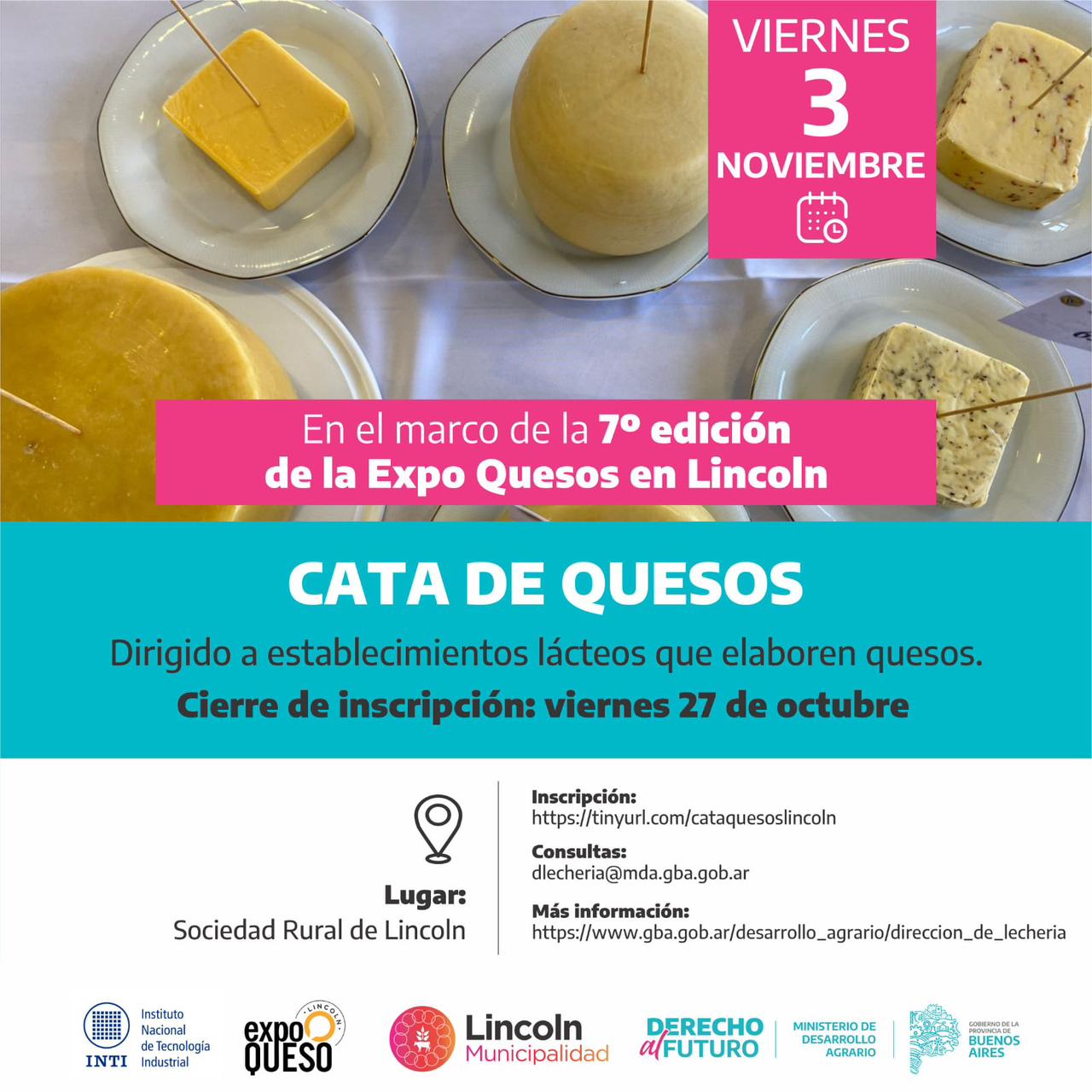 Cata especial y concurso para productores de quesos